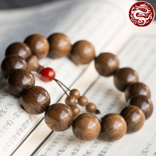 金丝楠木手串四川小叶桢楠水波纹阴沉木乌黄绿料佛珠手链2.0男女