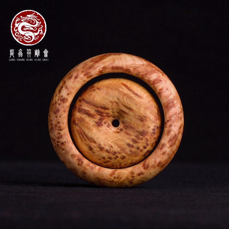 太行崖柏手镯女满瘤疤雀眼 木质手镯高油味浓 宽镯男女款可订制