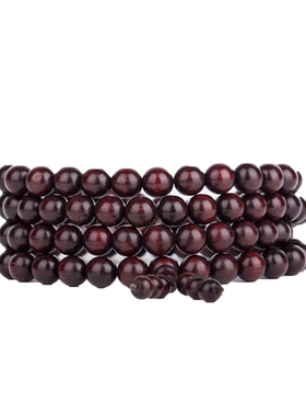 一线天印度小叶紫檀带金星手串