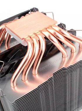 适用 AMD Ryzen 7 2700X CPU 处理器 AM4 超频铜管散热器风扇