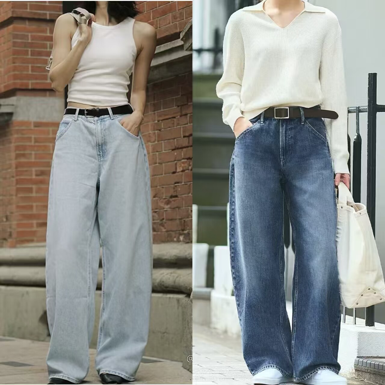 常规款女装男装宽松廓形牛仔裤/弯刀镰刀裤子休闲裤479000 482280