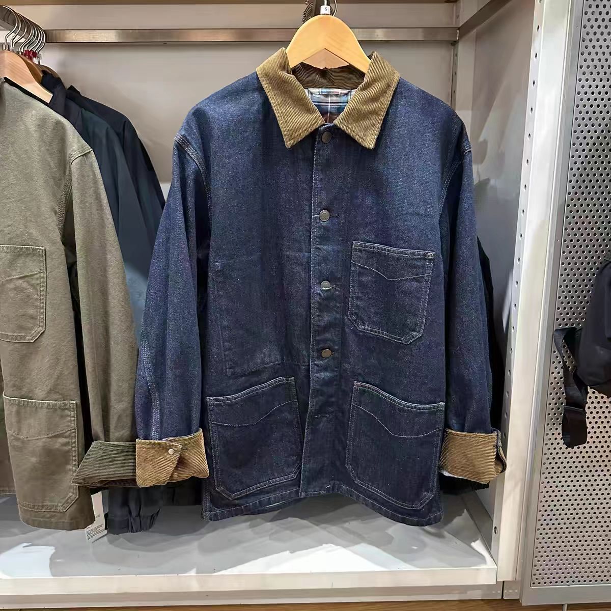 秋季新品男装女装休闲茄克水洗产品外套夹克488828/487688/488829
