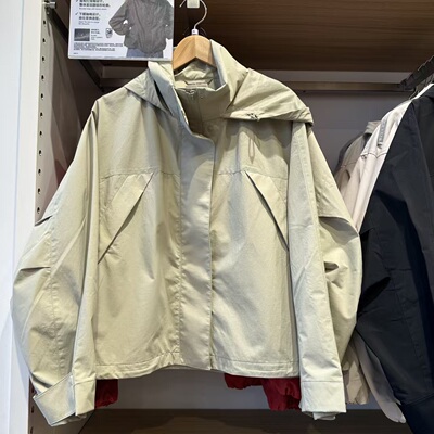 2026春季新品女装简约宽松休闲连帽防风立领茄克/外套夹克484709