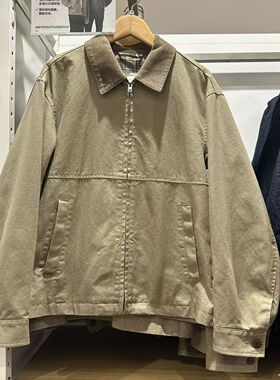 男女装拉链短茄克外套巴恩风翻领男牛仔短茄克水洗/478230/480827