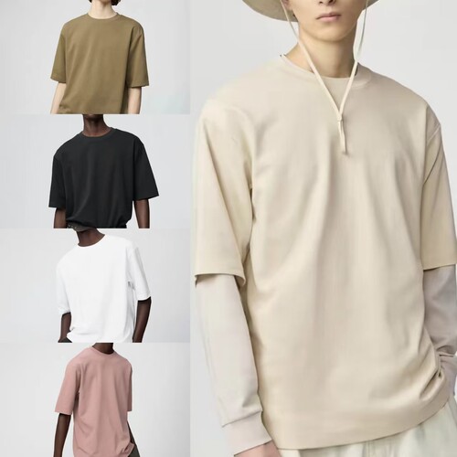 夏季新品男女装大师T宽松圆领T恤五分袖短袖475355 482295 465185