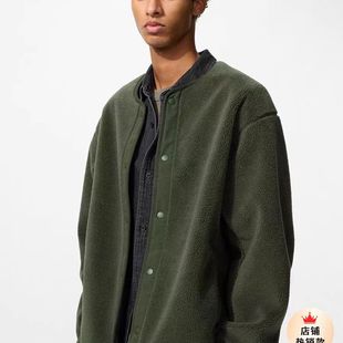 长袖 抓绒防风仿羊羔绒摇粒绒开衫 外套夹克481183 男装 2025秋冬新款