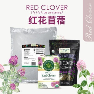 Traditional美國認證TM紅花苜蓿茶整顆苞Frontier三葉安東尼療愈
