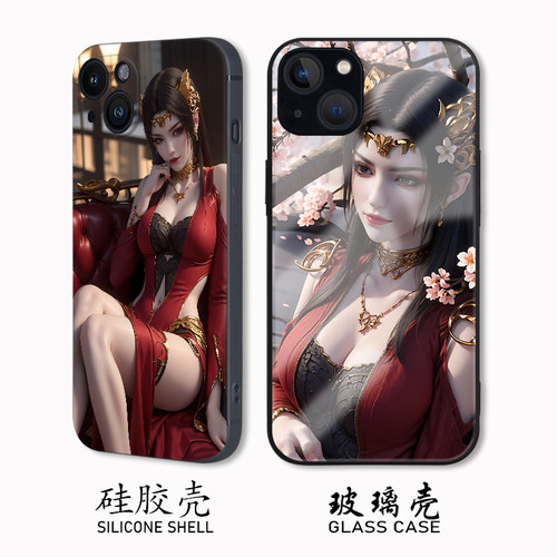 美杜莎女王硅胶壳斗破苍穹玻璃壳