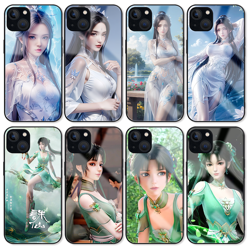诛仙手机壳12promax苹果14玻璃iphone15小米13陆雪琪vivos18华为nova12荣耀100动漫OPPOReno11三星s24红米K60