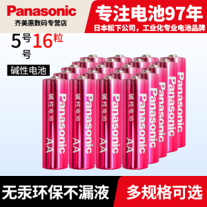 松下（Panasonic）5号7号1.5V碱性电池原装进口 适用于儿童玩具/血压计/血糖仪/电子门锁等 高性能5号12粒