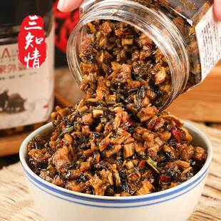 农家外婆菜下饭菜三知情湖南特产梅菜开胃咸菜自制萝卜干280g/瓶