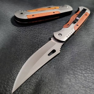 折叠刀开刃野营小刀水果刀防身武器随身刀便携防身瓜果刀折刀开刃