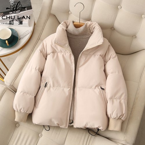 羽绒棉服小个子面包服短款棉衣女