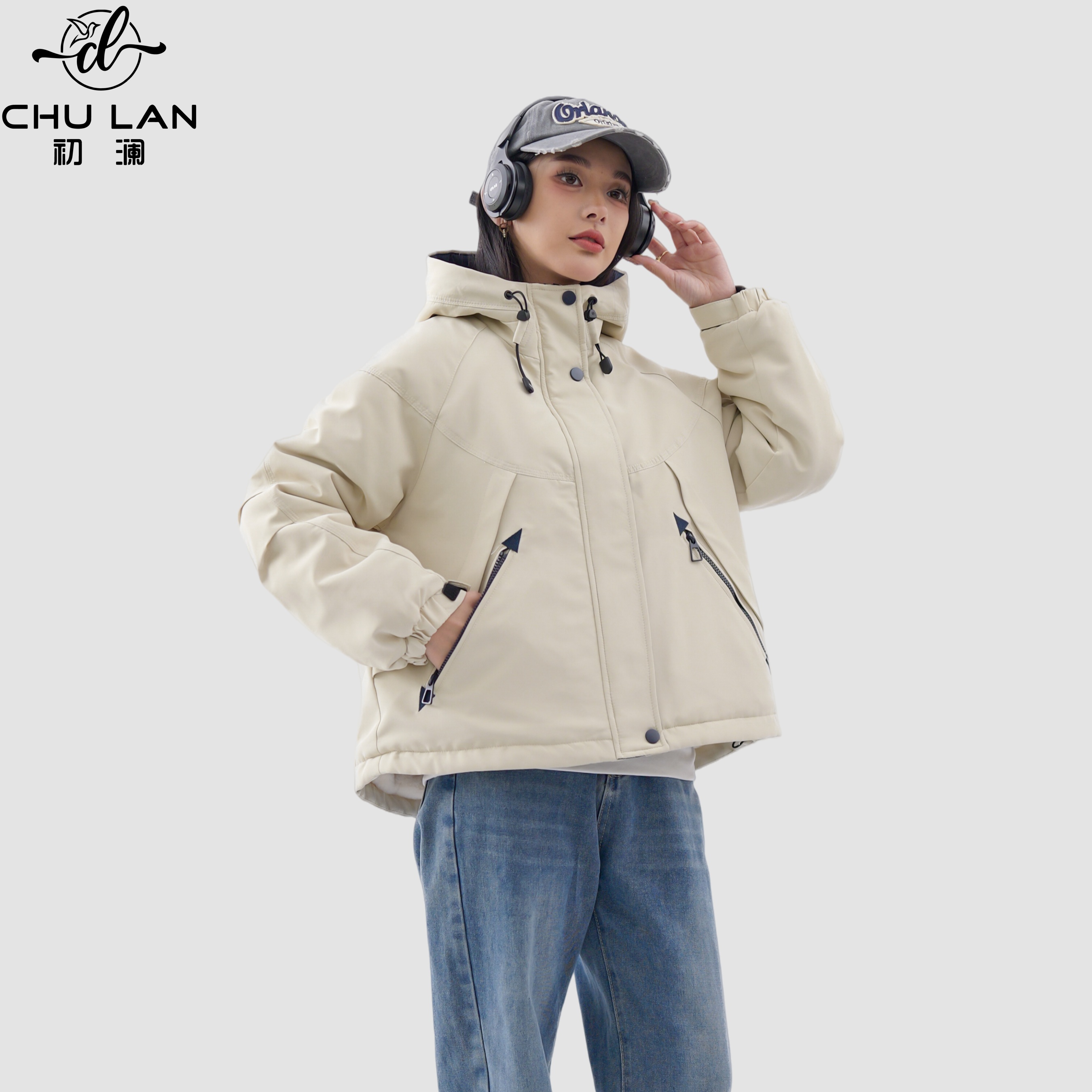 冲锋衣外套女2025冬季新款外套