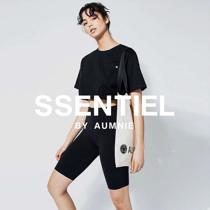 AUMNIE澳弥尼宽松口袋T恤瑜伽运动短款舒适透气中袖上衣罩衫