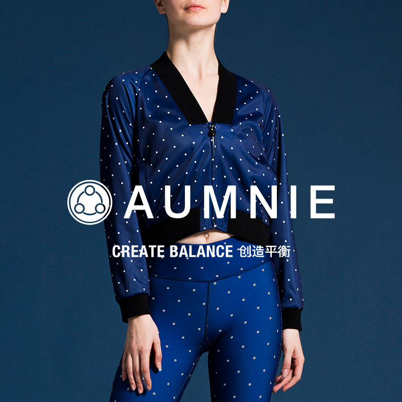 AUMNIE澳弥尼休闲印花运动夹克女长袖运动外套健身运动瑜伽棒球服,运动/瑜伽/健身/球迷用品,瑜伽外套,淘宝优惠券,粉丝福利购,淘宝优惠卷