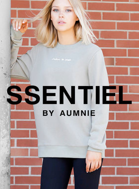 aumnie澳弥尼宽松圆领女法式瑜伽