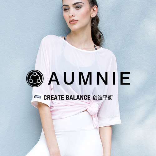 AUMNIE澳弥尼瑜伽T恤中袖百搭