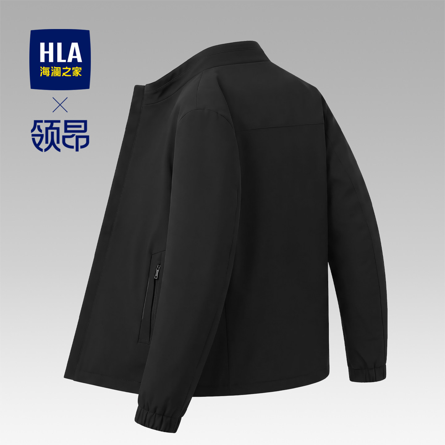 海澜之家男士中年爸爸夹克图片