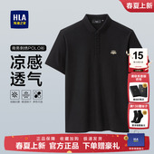 爸爸中年商务冰丝上衣宽松男款 海澜之家男士 父亲节夏季 POLO衫 短袖