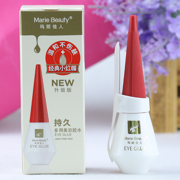 满额包邮 批发假睫毛胶水正品玛丽佳人红盖多用美双眼皮贴12ml