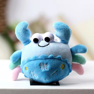 可爱卡通小螃蟹玩偶挂件毛绒玩具公仔大闸蟹书挂饰布娃娃