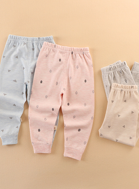 儿童内衣秋裤纯棉春秋男童女童宝宝单条秋冬婴儿睡裤家居打底长裤