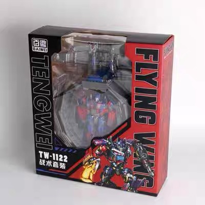 百微 TW1122 战术套装 素版车厢飞翼擎天大柱子 儿童变形玩具模型