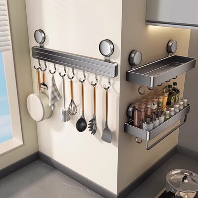 德国进口家用吸盘浴室挂钩置物架