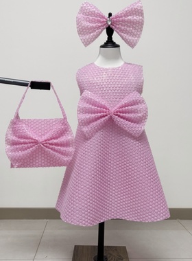 女孩环保服装儿童时装秀气泡泡DIY材料制作气泡膜衣服幼儿走秀裙