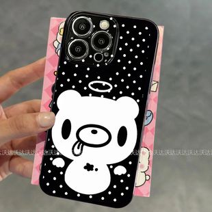 xr苹果14 15Promax软情侣8p手机壳 17手机壳11 可爱天使熊适用iPhone14Pro
