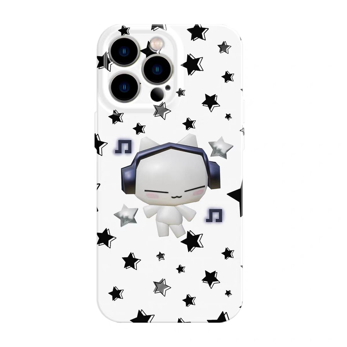星星耳机适用iPhone14Pro/17手机壳11/6/xr苹果14/15Promax软情侣8p手机壳