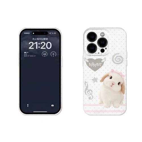 奶萌兔适用iPhone14Pro/17手机壳11/6/xr苹果14/15Promax软情侣8p手机壳简约