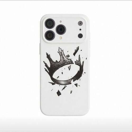 破碎皇冠适用iPhone14Pro/17手机壳11/6/xr苹果14/15Promax软情侣8p手机壳简约