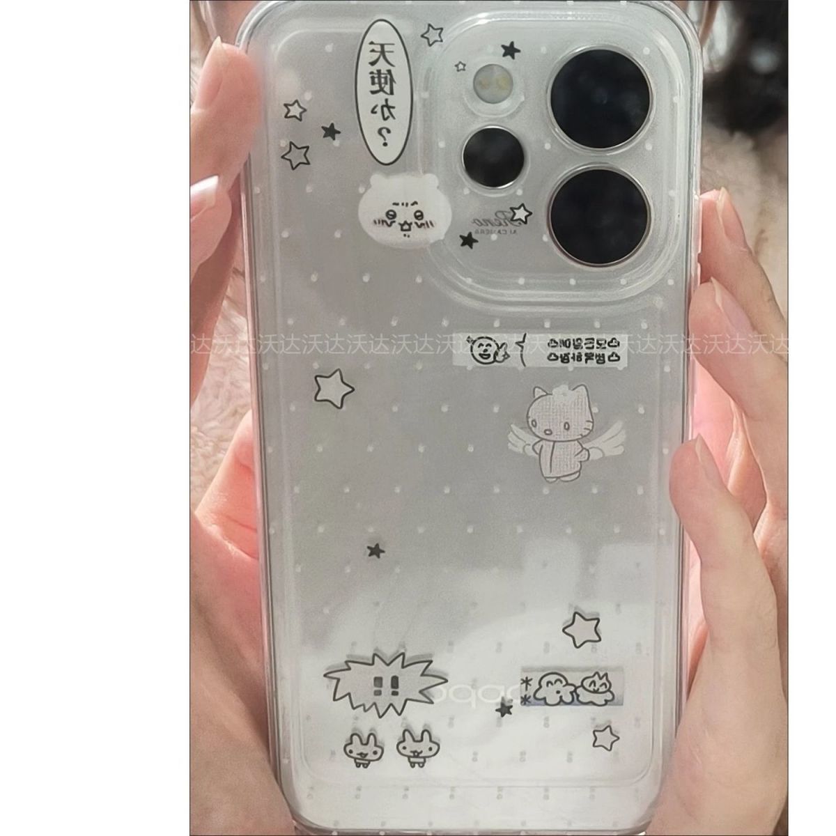 自嘲熊天使适用iPhone14Pro/17手机壳11/6/xr苹果14/15Promax软情侣8p手机壳图片