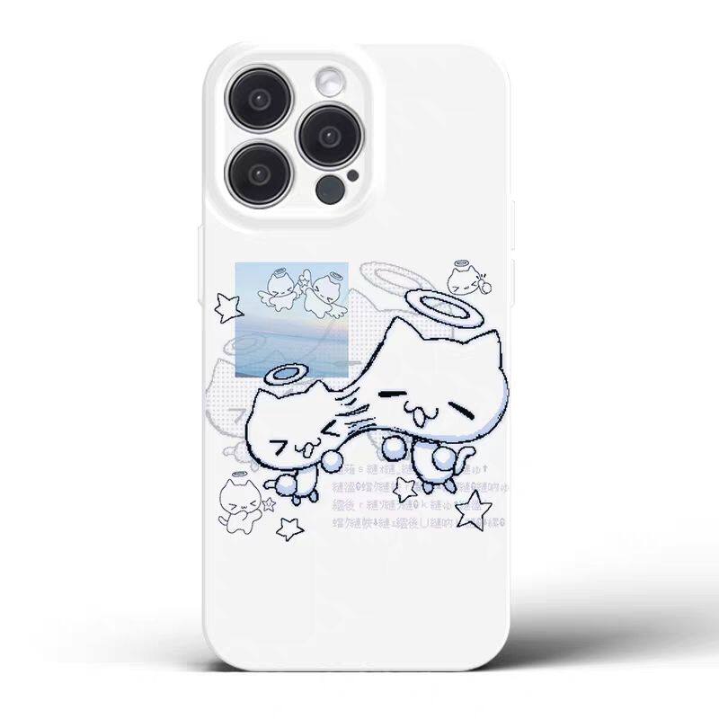 分身天使适用iPhone14Pro/17手机壳11/6/xr苹果14/15Promax软情侣8p手机壳