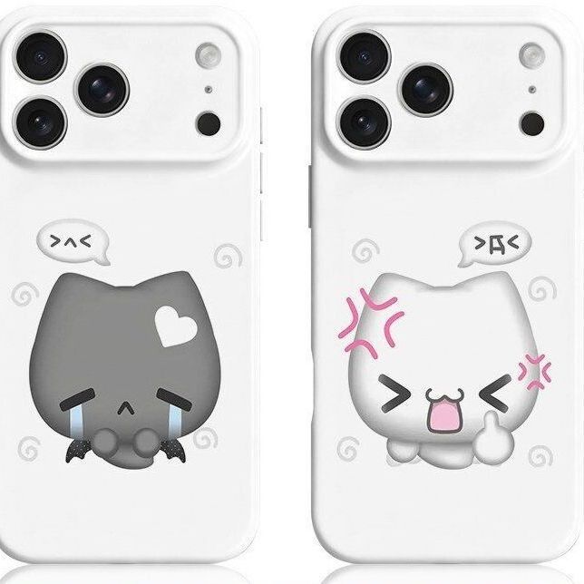 哭泣小黑适用iPhone14Pro/17手机壳11/6/xr苹果14/15Promax软情侣8p手机壳
