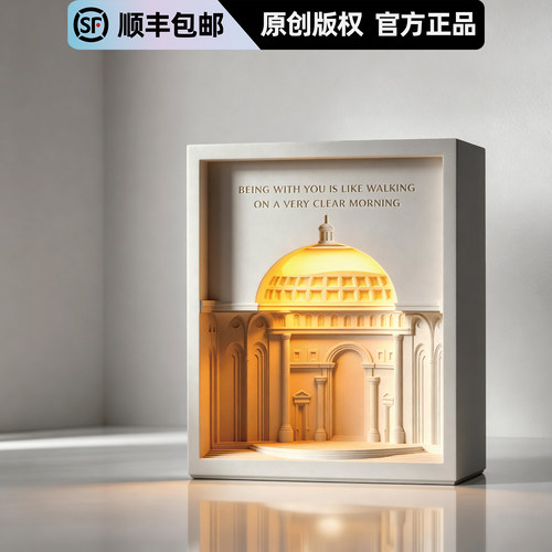 创意融蜡烛灯水泥烛灯高级氛围感
