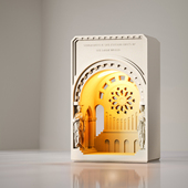 壁光里原创圣母之殿香氛融蜡灯创意卧室床头无火融烛香薰氛围夜灯