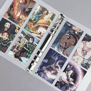 卡片透明收纳册A5四宫格大容量卡通周边活页夹透明收集卡册软壳册