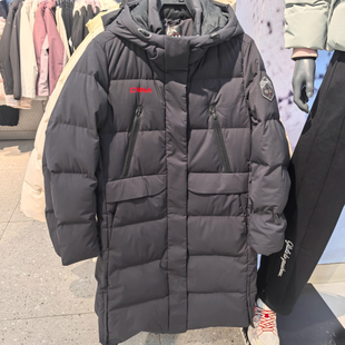 安踏2025冬季CHN防泼水防风女子中长款冰甲六度芯羽绒服162617911