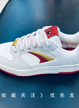 安踏月影 低帮休闲板鞋男2026春冬滑板鞋潮流运动鞋男鞋112618016