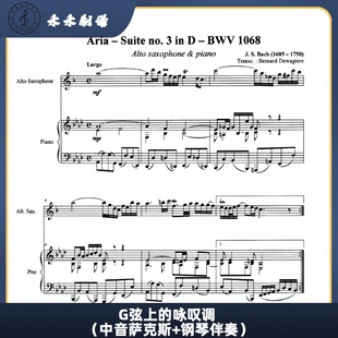 G弦上的咏叹调 萨克斯古典乐曲（中音萨克斯+钢琴伴奏）