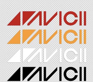 avicii艾维奇A神电音单色镂空汽车贴纸反光窗改装笔记本拉花车贴