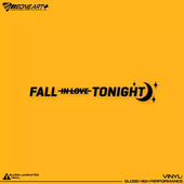 EONE镂空车贴英文FALL NOT LOVE今晚不坠爱河文字防水贴纸拉花