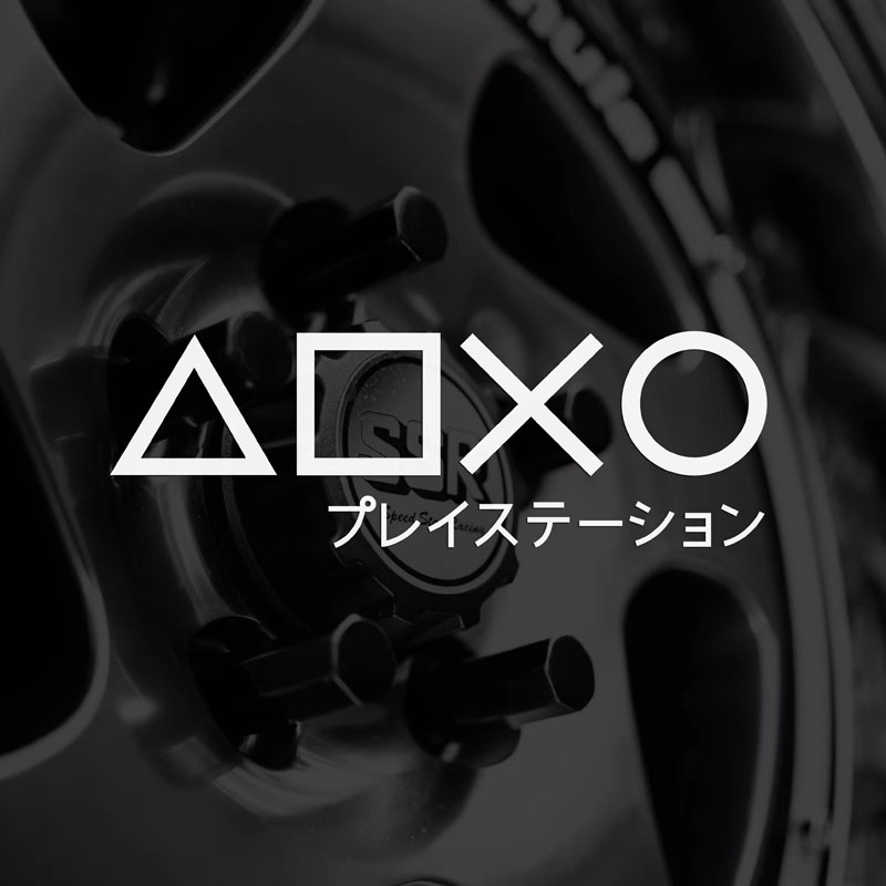 游戏机标志潮牌个性装饰反光车贴