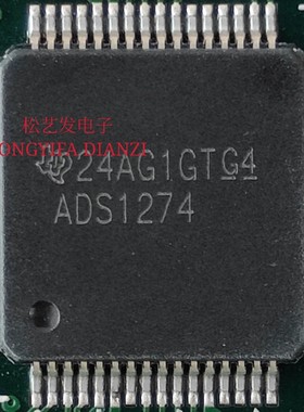 ADS1274IPAPT HTQFP64封装 丝印ADS1274 模数转换器 原装拆机