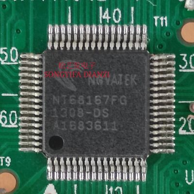 NT68167FG  QFP64封装  NOVATEK  液晶驱动芯片  原装拆机