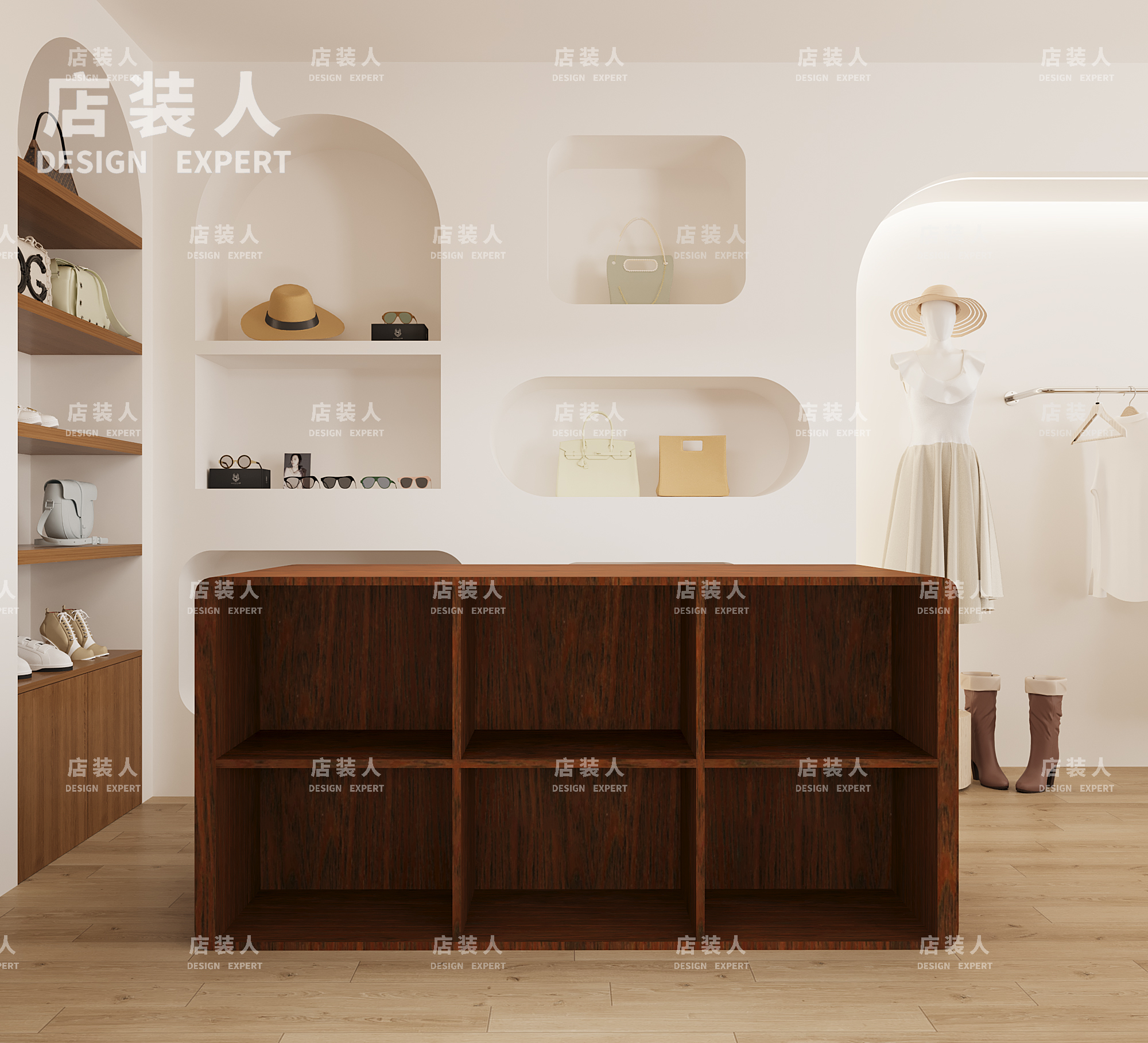 简约服装店展示柜展示台高端定制