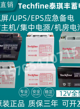 Techfine 泰琪丰蓄电池UD12V-17AH安防7.2AH9A12A24A38A40A65A100